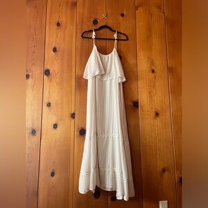 Anine Bing Maxi Dress Size Medium White Beige